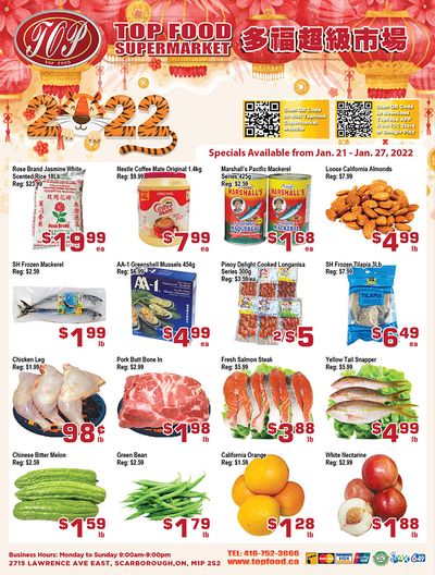 Top Food Supermarket Flyer January 21 to 27
