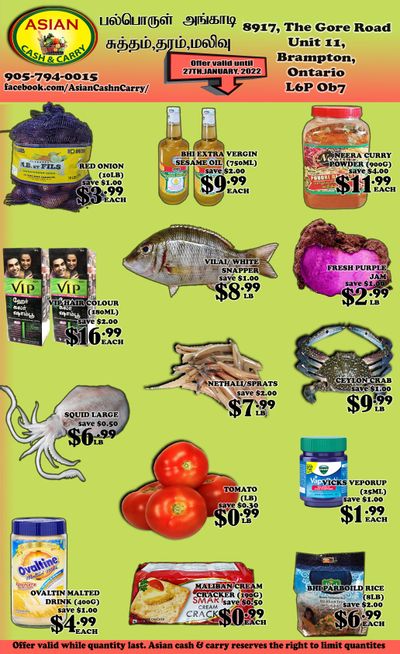 Asian Cash & Carry Flyer January 21 to 27