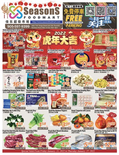 Seasons Food Mart (Thornhill) Flyer January 21 to 27