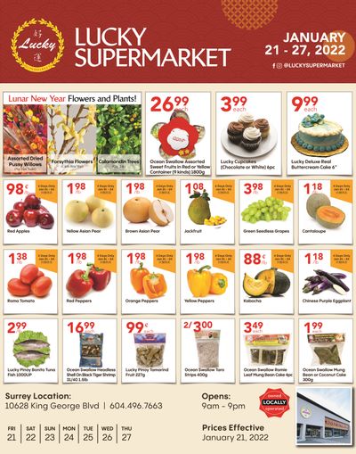Lucky Supermarket (Surrey) Flyer January 21 to 27