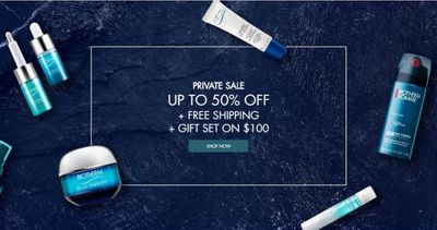Biotherm Canada Private Sale: Save Up to 50% OFF Many Items + FREE Shipping on ALL Orders + More