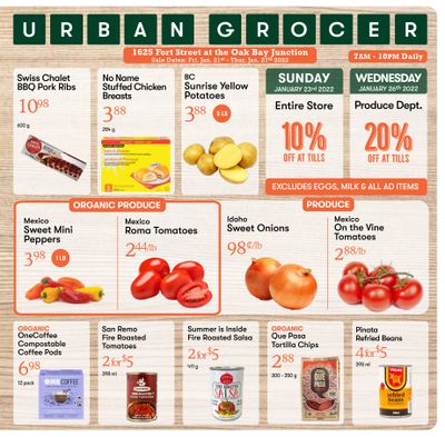 Urban Grocer Flyer January 21 to 27