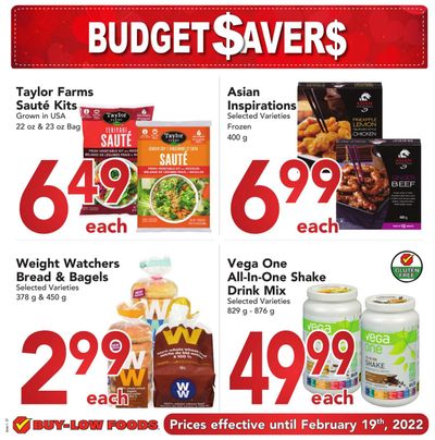 Buy-Low Foods Budget Savers Flyer January 23 to February 19