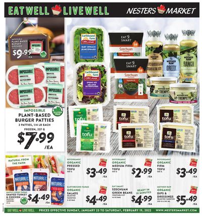 Nesters Market Eat Well Live Well Flyer January 23 to February 19