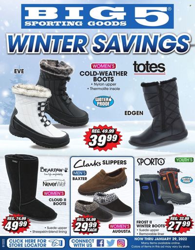 Big 5 (AZ, CA, CO, ID, NM, OR, UT, WA) Weekly Ad Flyer January 23 to January 30
