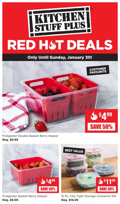 Kitchen Stuff Plus Red Hot Deals Flyer January 24 to 30