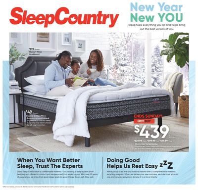 Sleep Country Flyer January 24 to 30