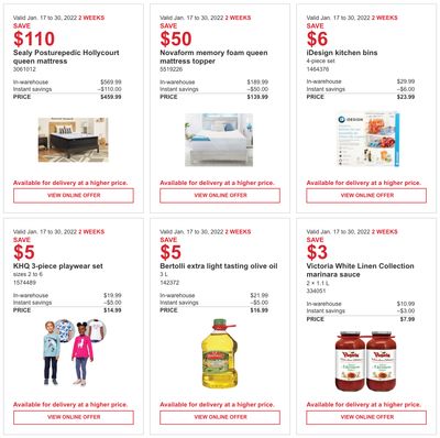 Costco Canada More Savings Weekly Coupons/Flyers for: Ontario, New Brunswick, Newfoundland & Labrador and Nova Scotia, Until January 30