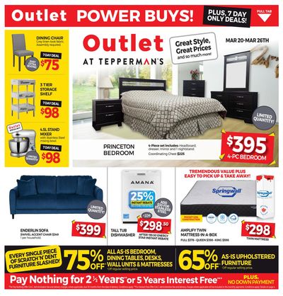 Outlet at Tepperman's Flyer March 20 to 26