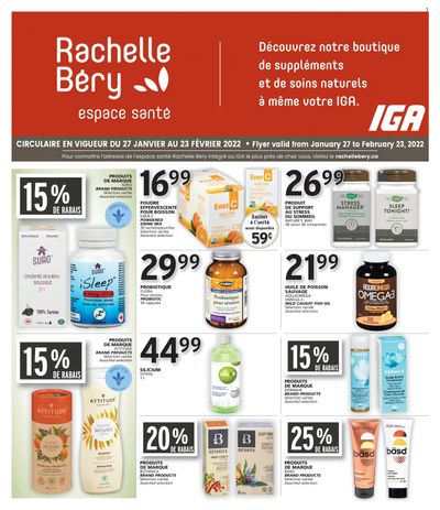 Rachelle Bery Health Flyer January 27 to February 23