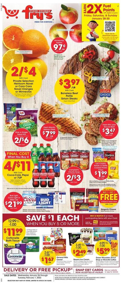 Fry’s (AZ) Weekly Ad Flyer January 26 to February 2