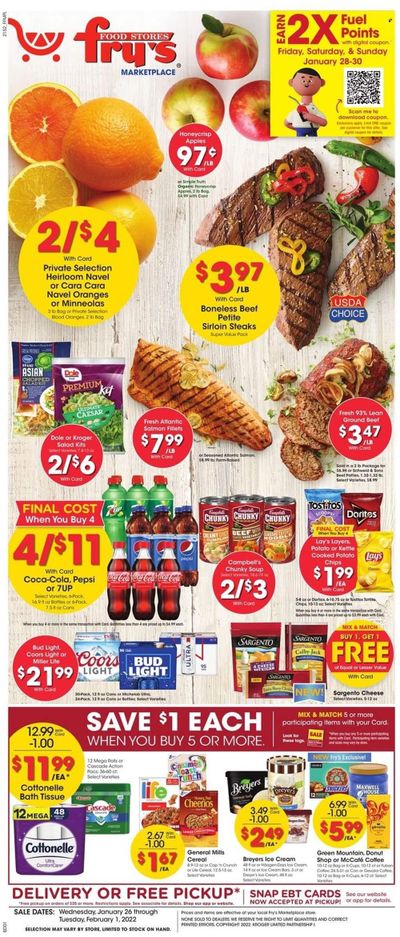 Fry’s (AZ) Weekly Ad Flyer January 26 to February 2
