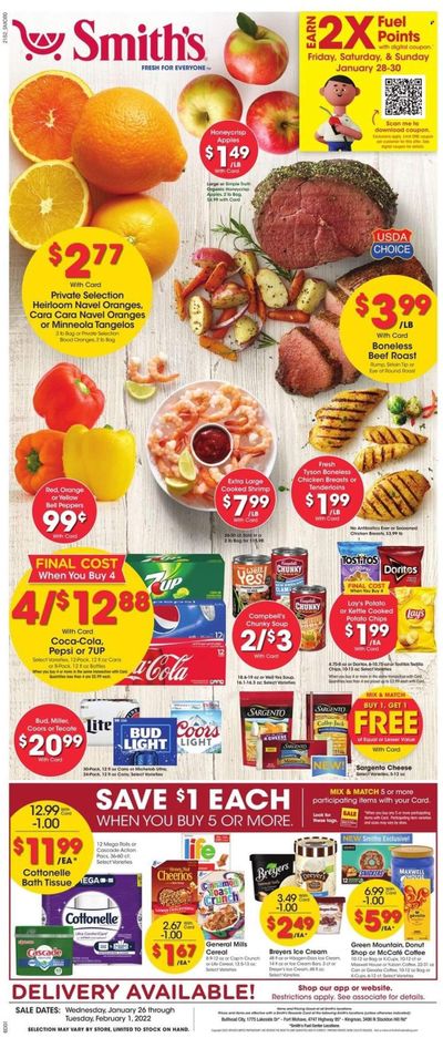 Smith's (AZ, ID, MT, NM, NV, UT, WY) Weekly Ad Flyer January 26 to February 2
