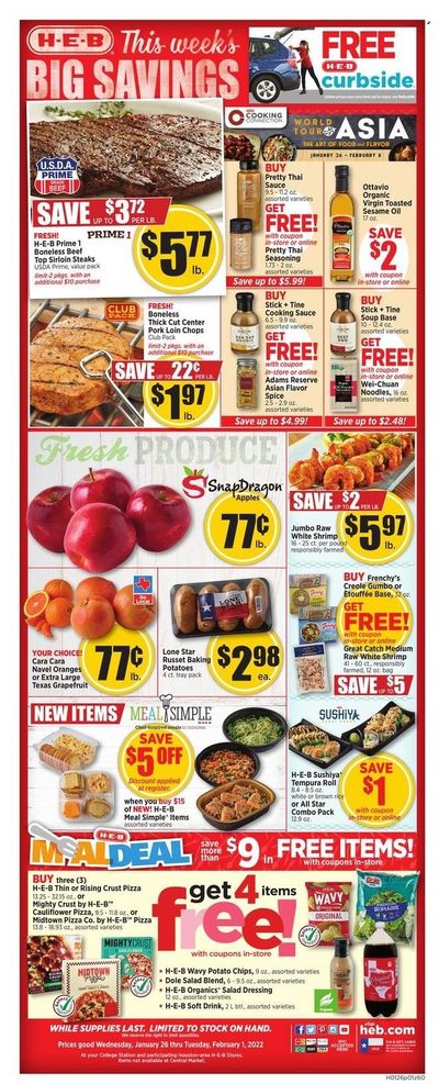 H-E-B (TX) Weekly Ad Flyer January 26 to February 2