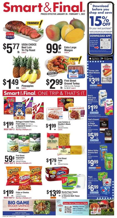 Smart & Final (AZ, CA) Weekly Ad Flyer January 26 to February 2