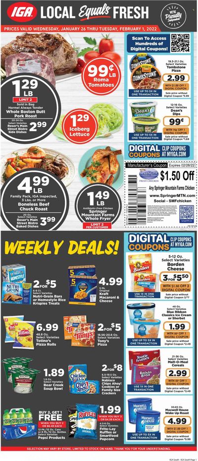 IGA Weekly Ad Flyer January 26 to February 2