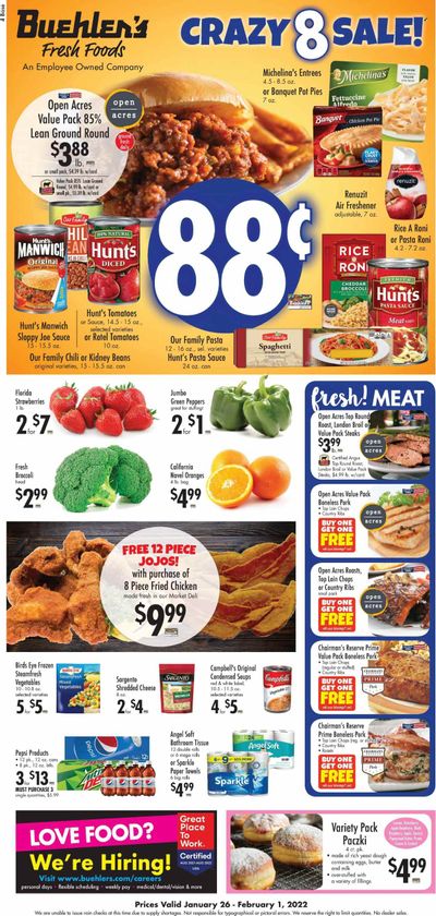 Buehler's (OH) Weekly Ad Flyer January 26 to February 2