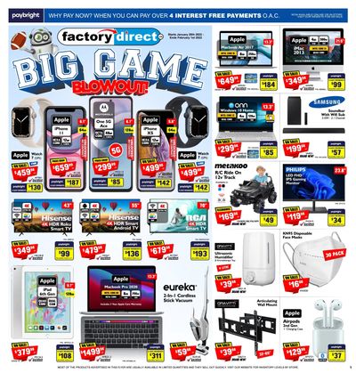 Factory Direct Flyer January 26 to February 2