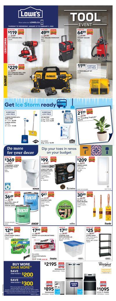 Lowe's Flyer January 27 to February 2