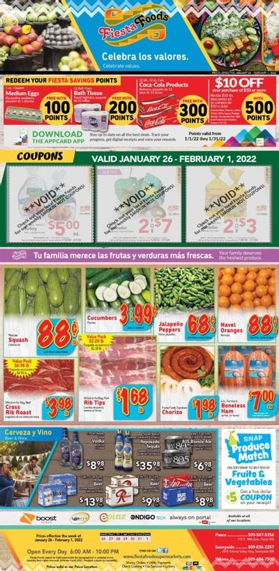 Fiesta Foods SuperMarkets (WA) Weekly Ad Flyer January 26 to February 2