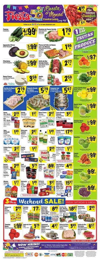 Fiesta Mart (TX) Weekly Ad Flyer January 26 to February 2