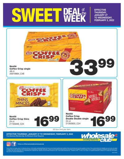 Wholesale Club Sweet Deal of the Week Flyer January 27 to February 2