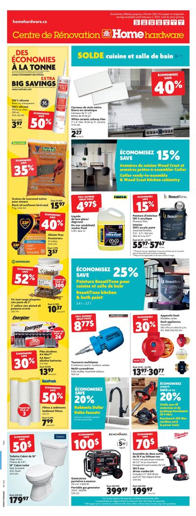Home Hardware Building Centre (QC) Flyer January 27 to February 2