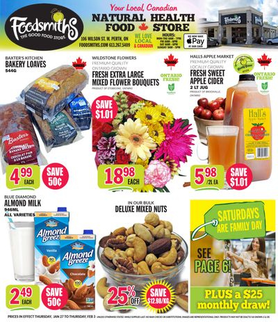 Foodsmiths Flyer January 27 to February 3