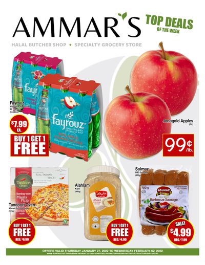 Ammar's Halal Meats Flyer January 27 to February 2