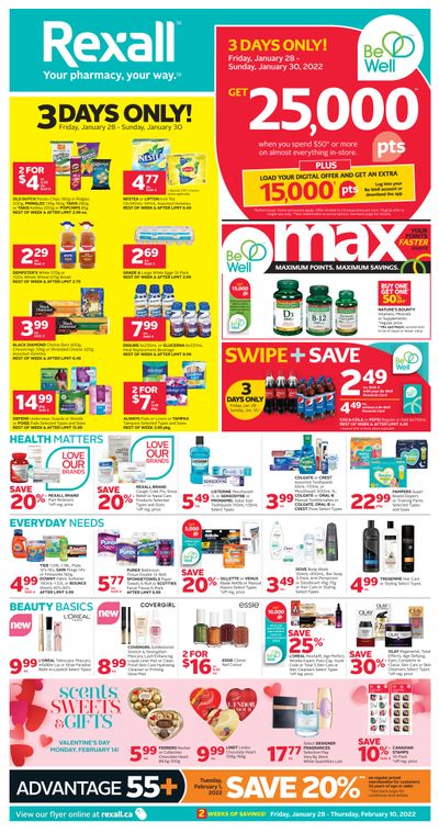 Rexall (West) Flyer January 28 to February 10