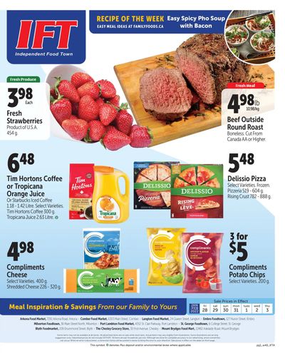 IFT Independent Food Town Flyer January 28 to February 3