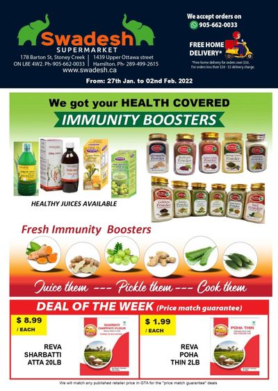 Swadesh Supermarket Flyer January 27 to February 2