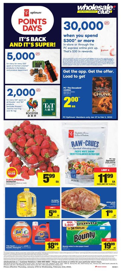 Real Canadian Wholesale Club Flyer January 27 to February 2