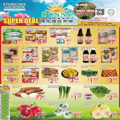 Sunny Foodmart (Etobicoke) Flyer January 28 to February 3