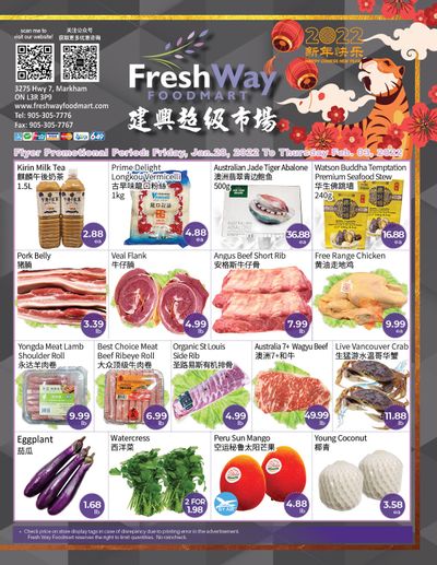 FreshWay Foodmart Flyer January 28 to February 3