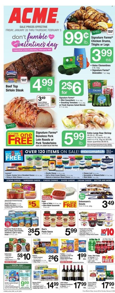 ACME (DE, NJ, NY, PA) Weekly Ad Flyer January 27 to February 3