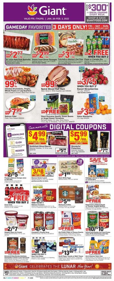 Giant Food (DE, MD, VA) Weekly Ad Flyer January 27 to February 3