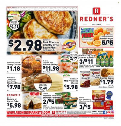Redner's Markets (DE, MD, PA) Weekly Ad Flyer January 27 to February 3