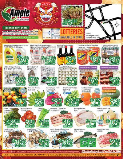 Ample Food Market (North York) Flyer January 28 to February 3