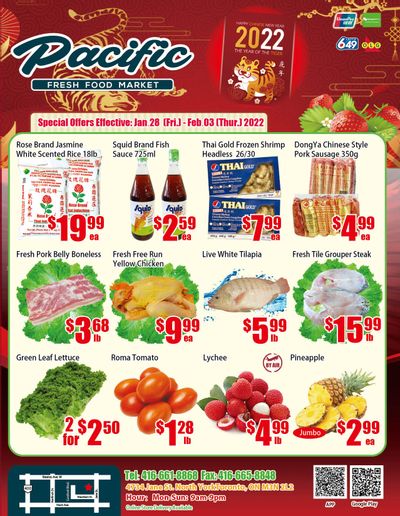 Pacific Fresh Food Market (North York) Flyer January 28 to February 3