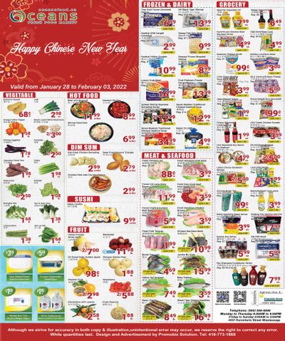 Oceans Fresh Food Market (Mississauga) Flyer January 28 to February 3