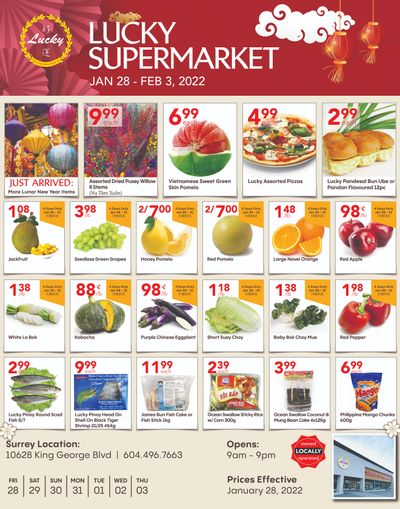 Lucky Supermarket (Surrey) Flyer January 28 to February 3