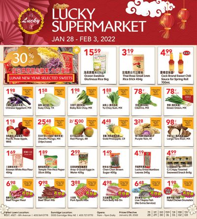 Lucky Supermarket (Calgary) Flyer January 28 to February 3