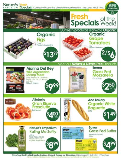 Nature's Emporium Weekly Flyer January 28 to February 3