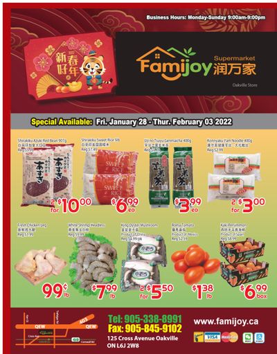 Famijoy Supermarket Flyer January 28 to February 3