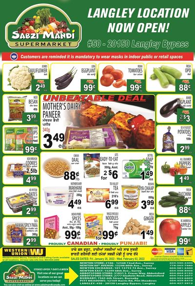 Sabzi Mandi Supermarket Flyer January 28 to February 2