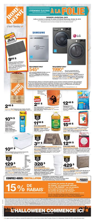 Home Depot (QC) Flyer October 24 to 30