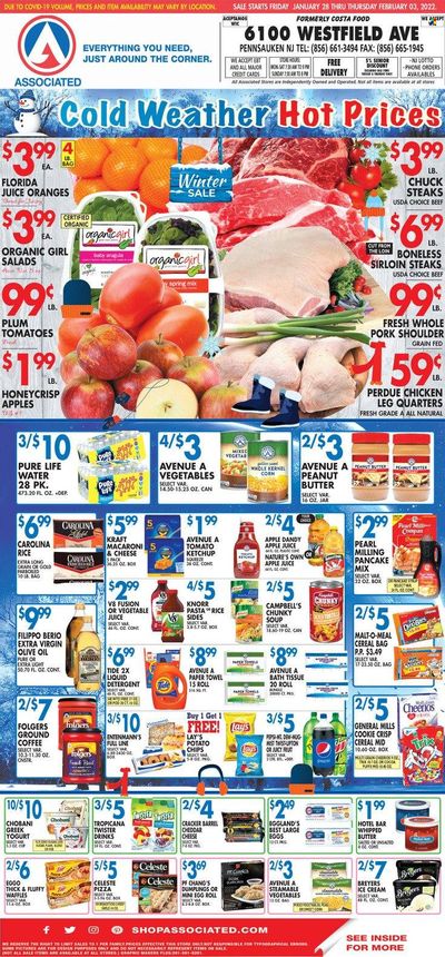 Associated Supermarkets (NY) Weekly Ad Flyer January 29 to February 5