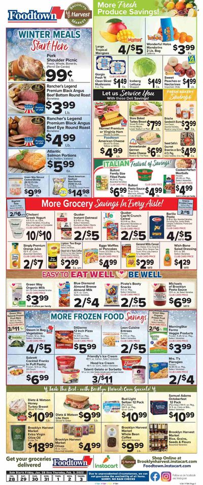 Foodtown (NJ, NY, PA) Weekly Ad Flyer January 29 to February 5