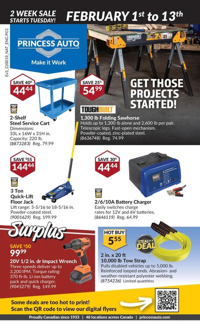 Princess Auto Flyer February 1 to 13 Princess Auto Flyer February 1 to 13